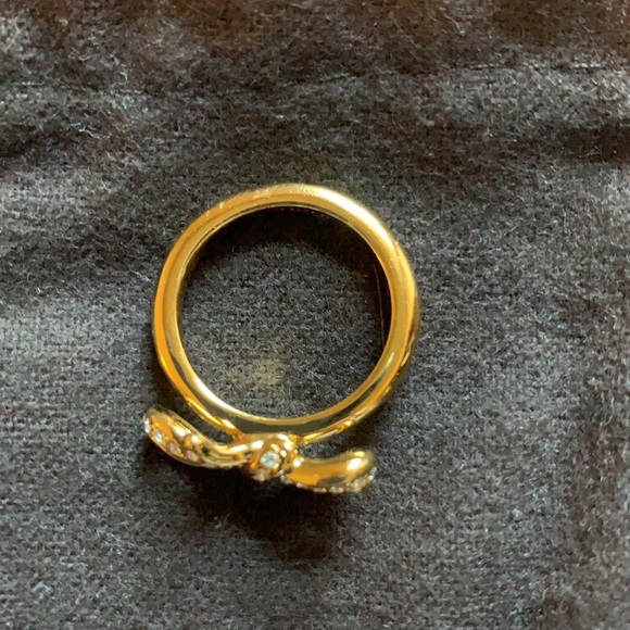 Coach Bow Ring w/ Crystals - Picture 2 of 3